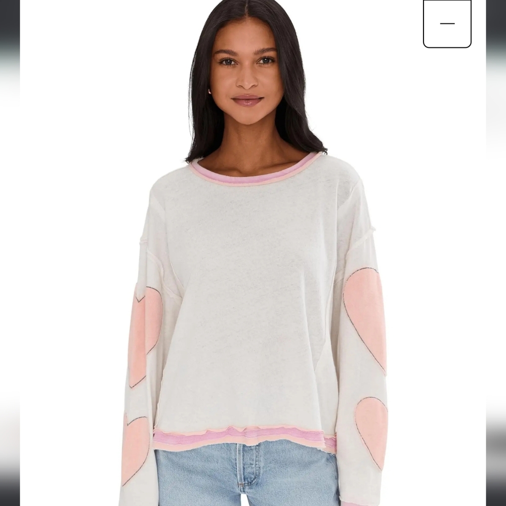 Heart Long Sleeve Tee T Shirt Small